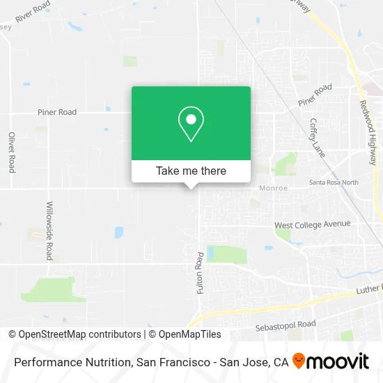 Performance Nutrition map