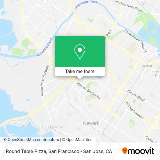 Round Table Pizza map