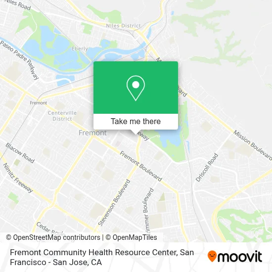 Fremont Community Health Resource Center map