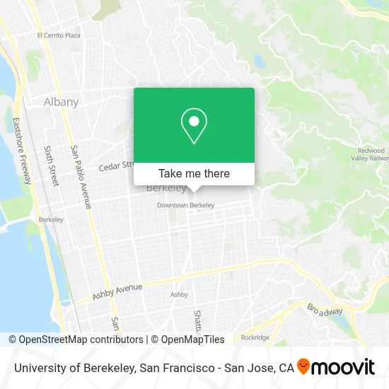 University of Berekeley map