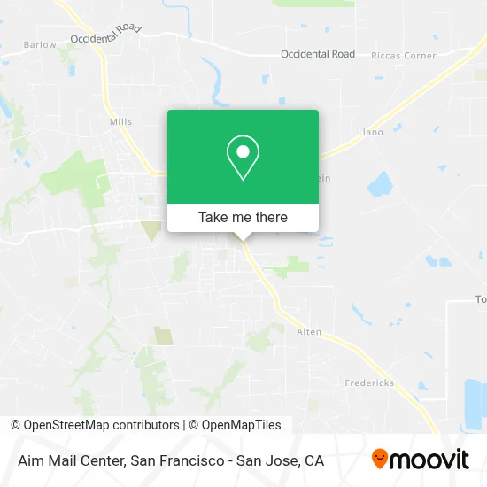 Aim Mail Center map