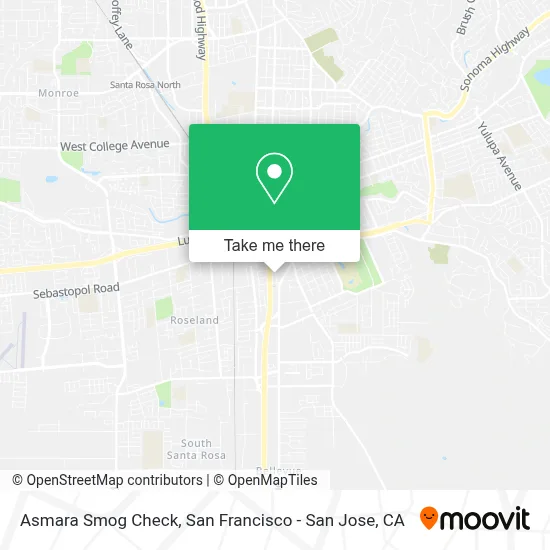 Asmara Smog Check map