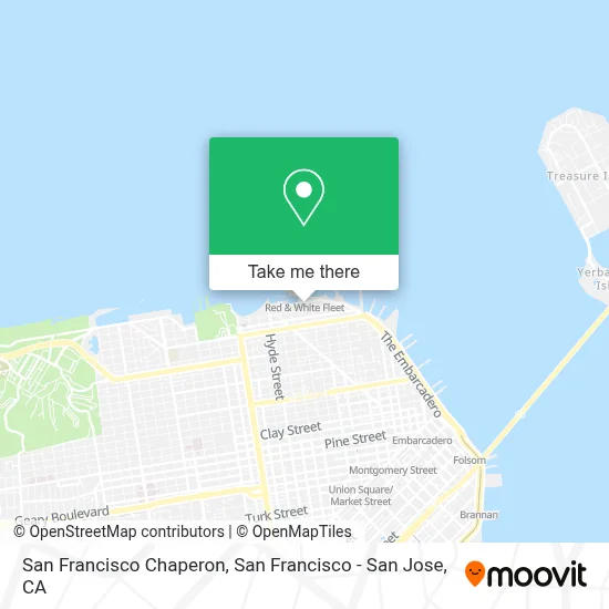 San Francisco Chaperon map