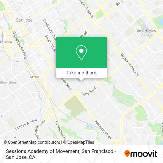 Sessions Academy of Movement map