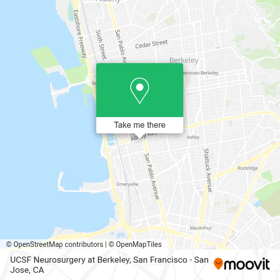 UCSF Neurosurgery at Berkeley map