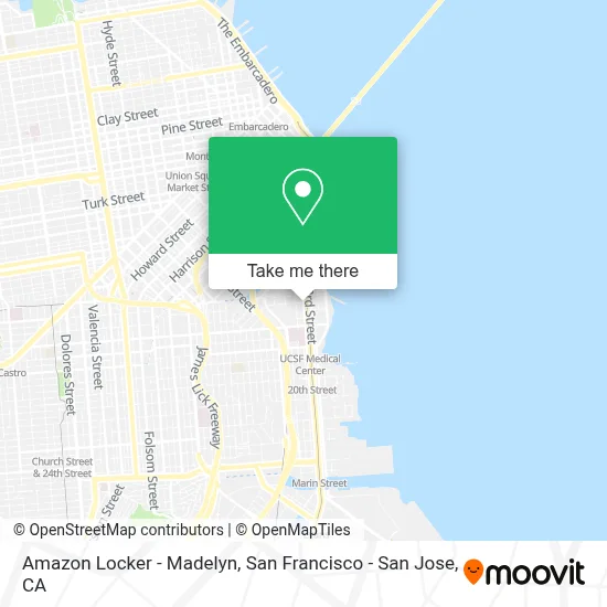Amazon Locker - Madelyn map