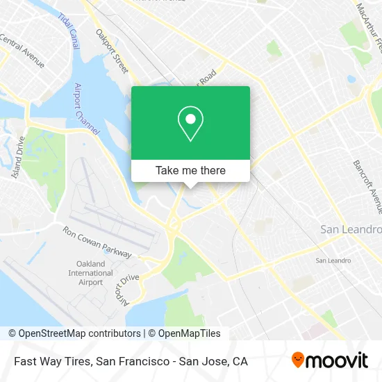 Fast Way Tires map