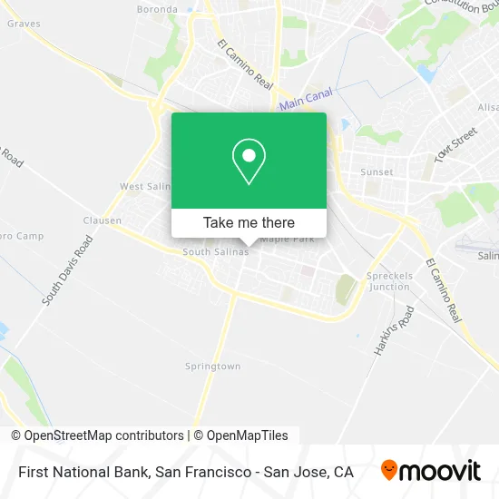 First National Bank map