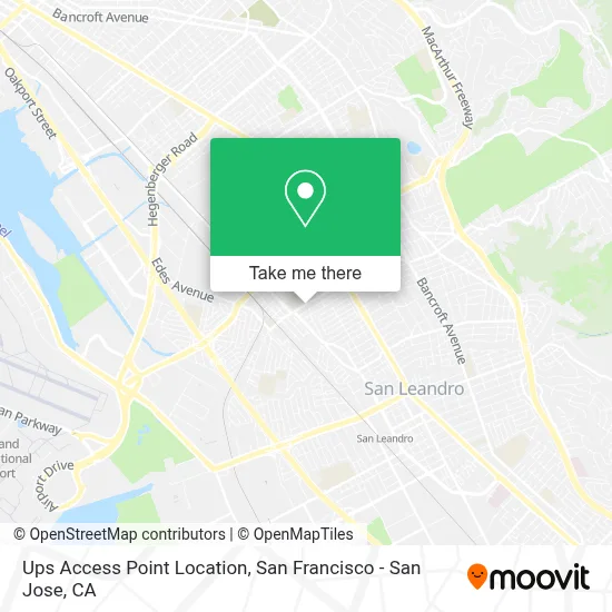 Ups Access Point Location map