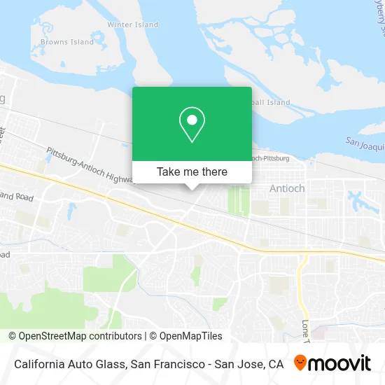California Auto Glass map