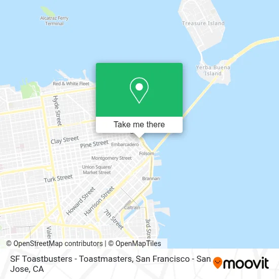 SF Toastbusters - Toastmasters map