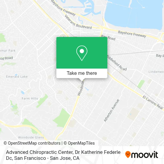 Advanced Chiropractic Center, Dr Katherine Federle Dc map