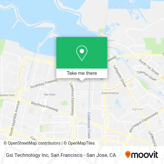 Gsi Technology Inc map