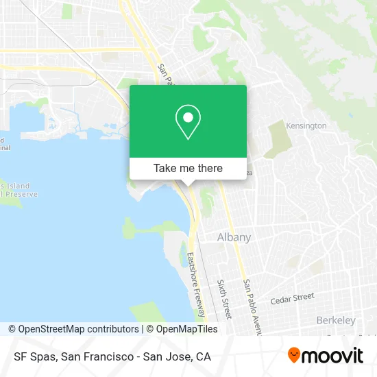 SF Spas map