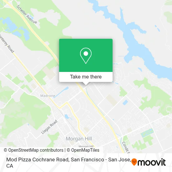 Mod Pizza Cochrane Road map