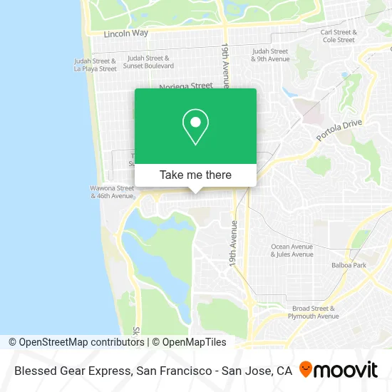 Blessed Gear Express map