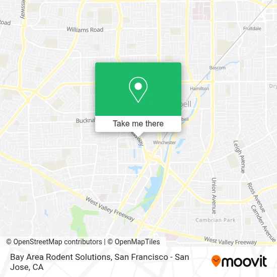Bay Area Rodent Solutions map