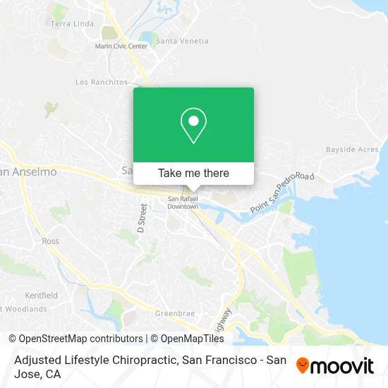 Adjusted Lifestyle Chiropractic map