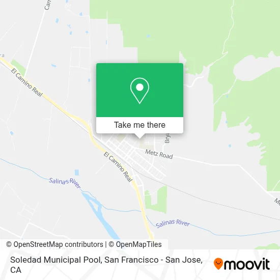 Soledad Municipal Pool map