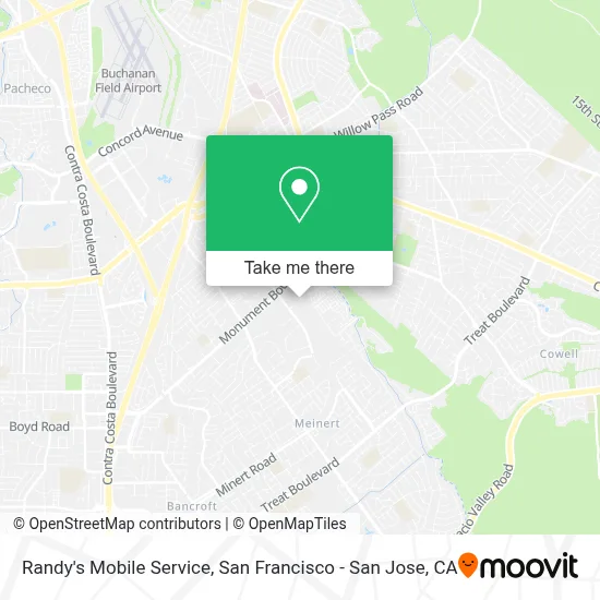 Randy's Mobile Service map