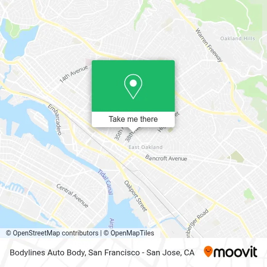 Bodylines Auto Body map