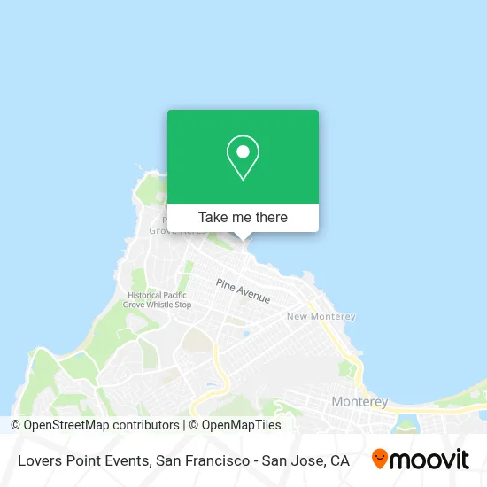 Lovers Point Events map