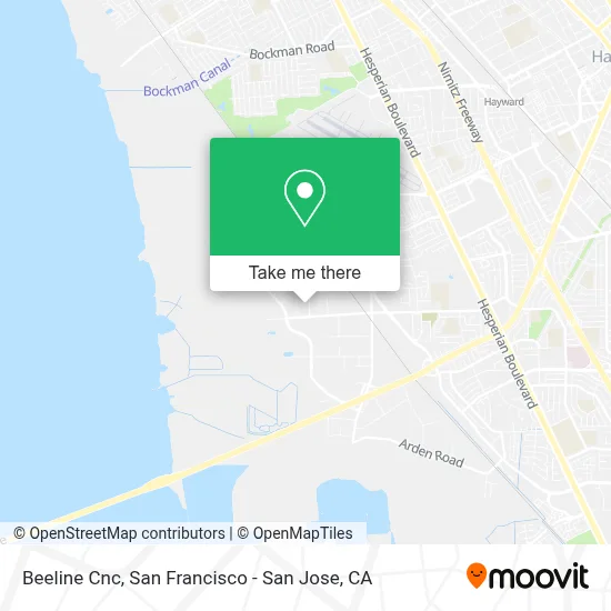 Beeline Cnc map