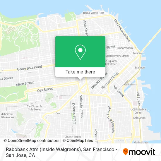 Rabobank Atm (Inside Walgreens) map