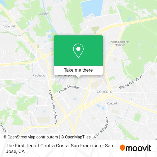 The First Tee of Contra Costa map