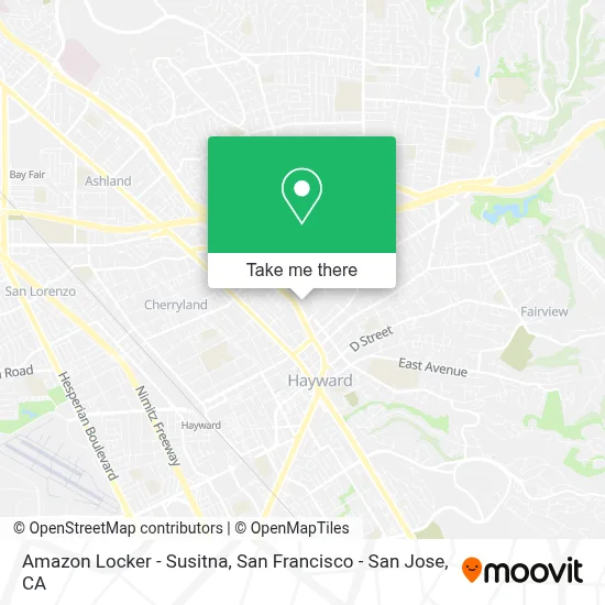 Amazon Locker - Susitna map