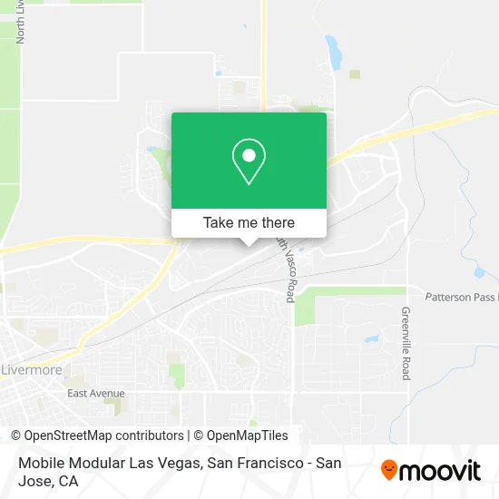 Mobile Modular Las Vegas map