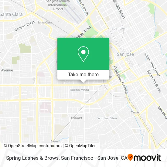 Spring Lashes & Brows map