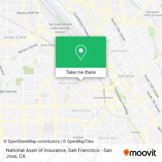 National Assn of Insurance map