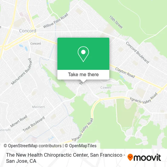 The New Health Chiropractic Center map