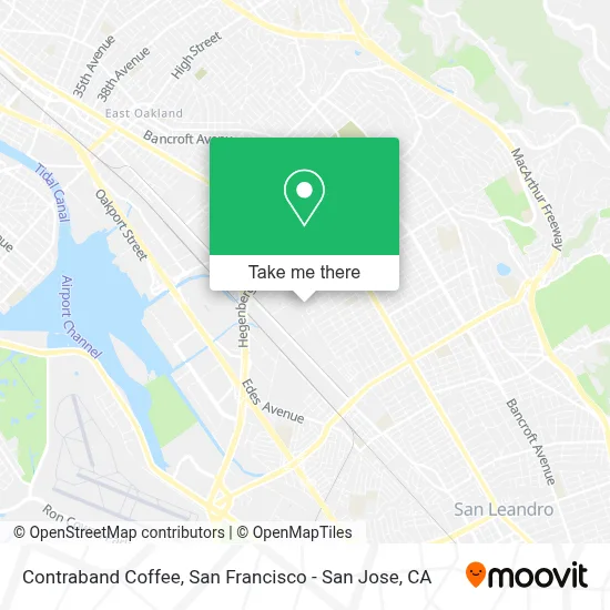 Contraband Coffee map