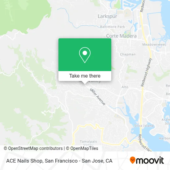 ACE Nails Shop map