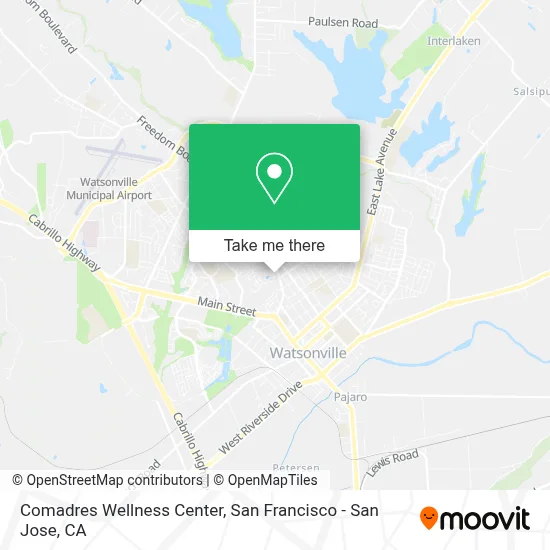 Comadres Wellness Center map