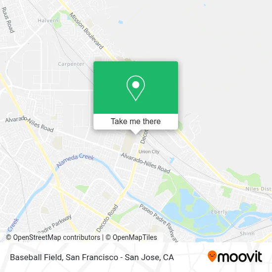 Baseball Field map