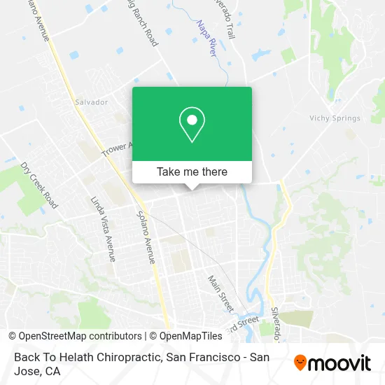 Back To Helath Chiropractic map
