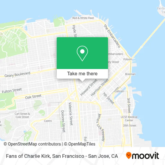 Fans of Charlie Kirk map