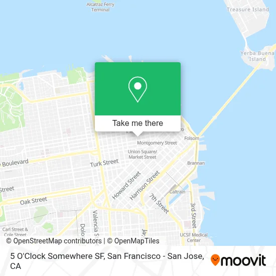 5 O'Clock Somewhere SF map