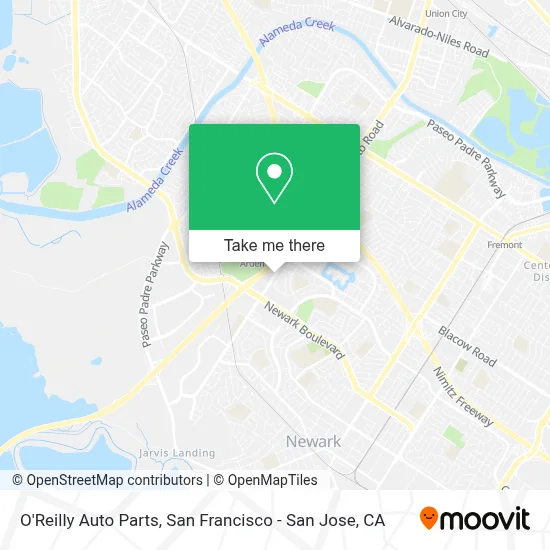 O'Reilly Auto Parts map