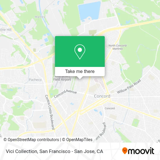 Vici Collection map