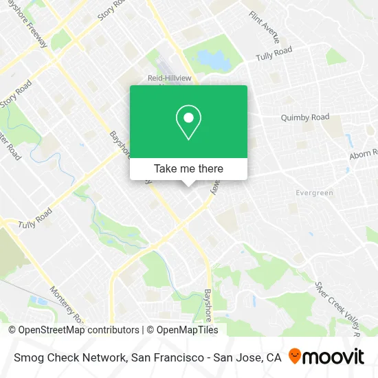 Smog Check Network map