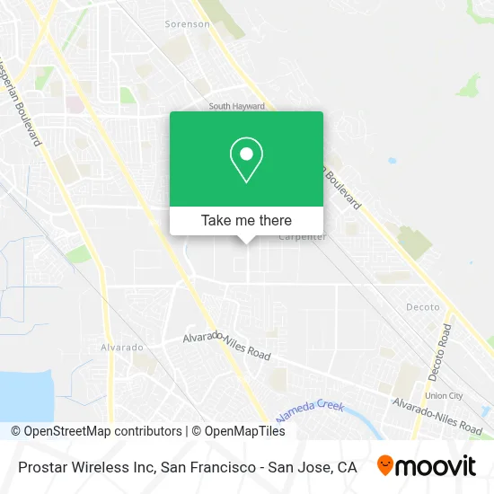 Prostar Wireless Inc map