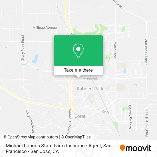 Michael Loomis State Farm Insurance Agent map