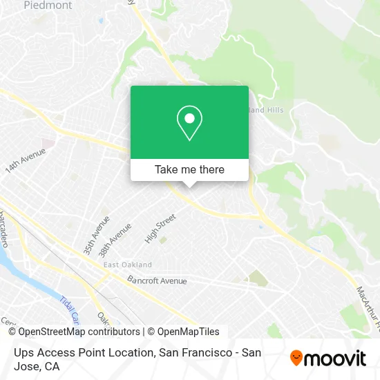 Ups Access Point Location map
