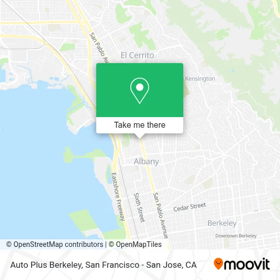 Auto Plus Berkeley map