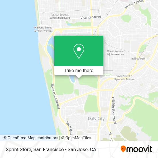 Sprint Store map