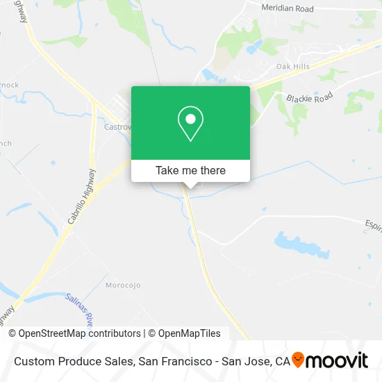 Custom Produce Sales map